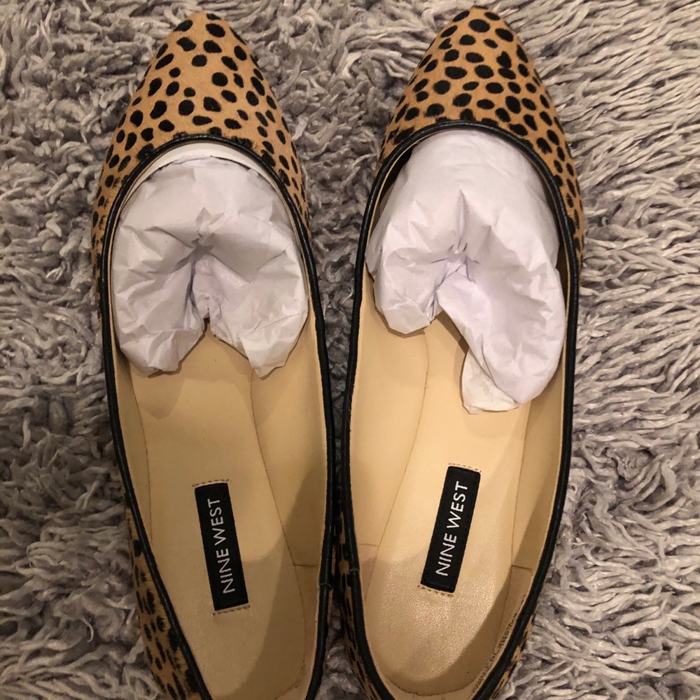 Nine West Cheetah Print Flats